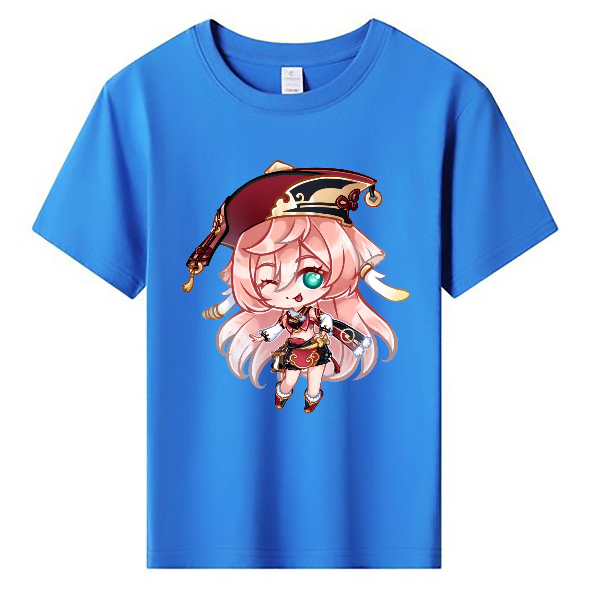 げんし神 ヤンフェイ genshin Yanfei 綿100％キッズTシャツ（フロントプリント）